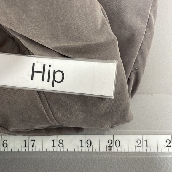 ICHI Puffer Trench Coat Square Tie Brown Size Medium M - Picture 15 of 16